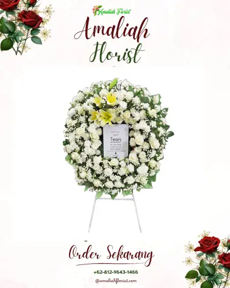 Krans Bunga Duka Bedagas